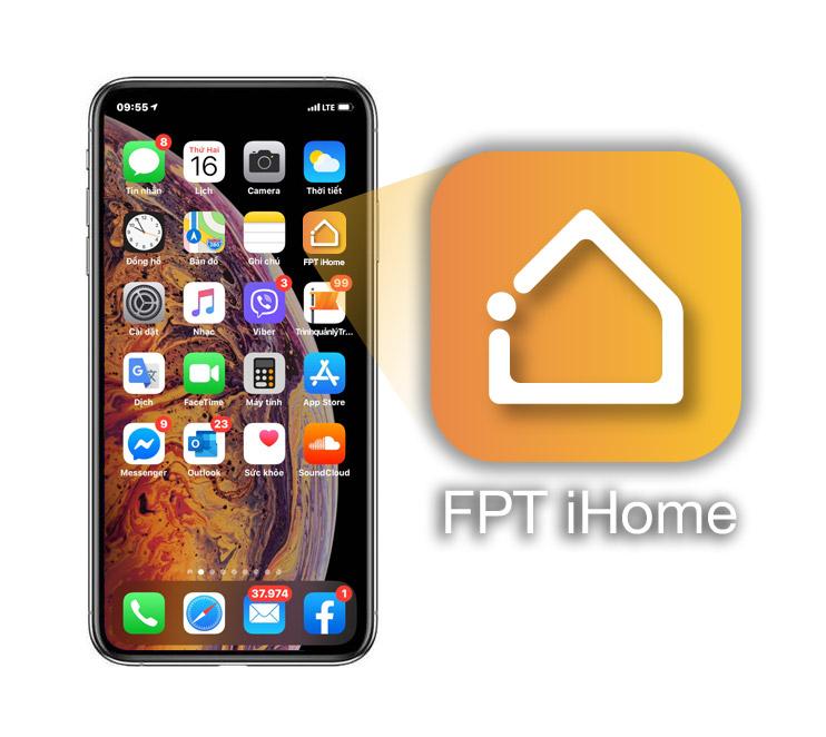 App FPT iHome tích hợp tiện lợi trên điện thoại cho người dùng theo dõi.