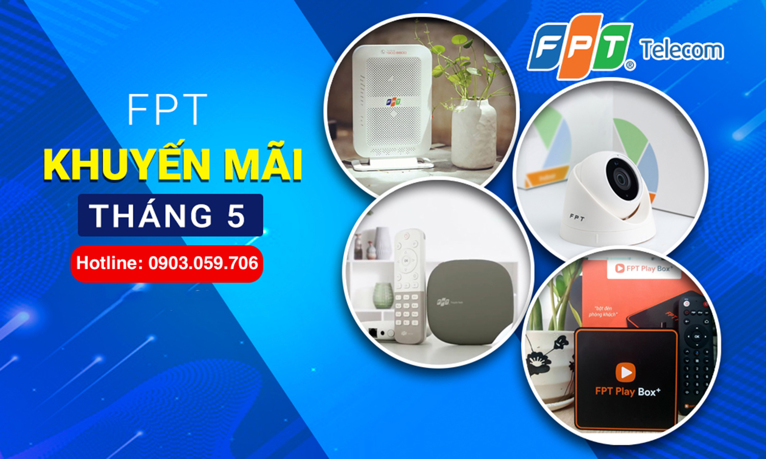 Lắp mạng cáp quang FPT tháng 5