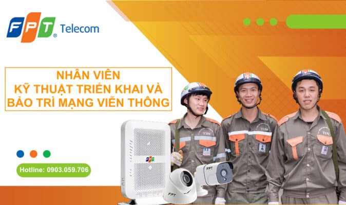 Nhân viên kỹ thuật triển khai bảo trì